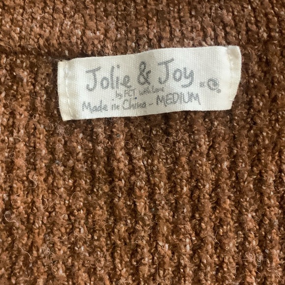 Jolie & Joy Brown Button Sweater Vest - Picture 9 of 11